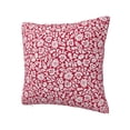 thumbnail image 2 of Wukai Red Flowers Premium Polyester Fleece Pillow Covers with Hidden Zipper Closure,Luxuriously Soft and Durable-26"x26", 2 of 7