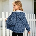 thumbnail image 4 of Zip Up Hoodie for Girls Long Sleeve Sweatshirt Leopard Print Hooded Jacket Front Pockets Trendy Fall Winter Casual Loose Fit Top, 4 of 6