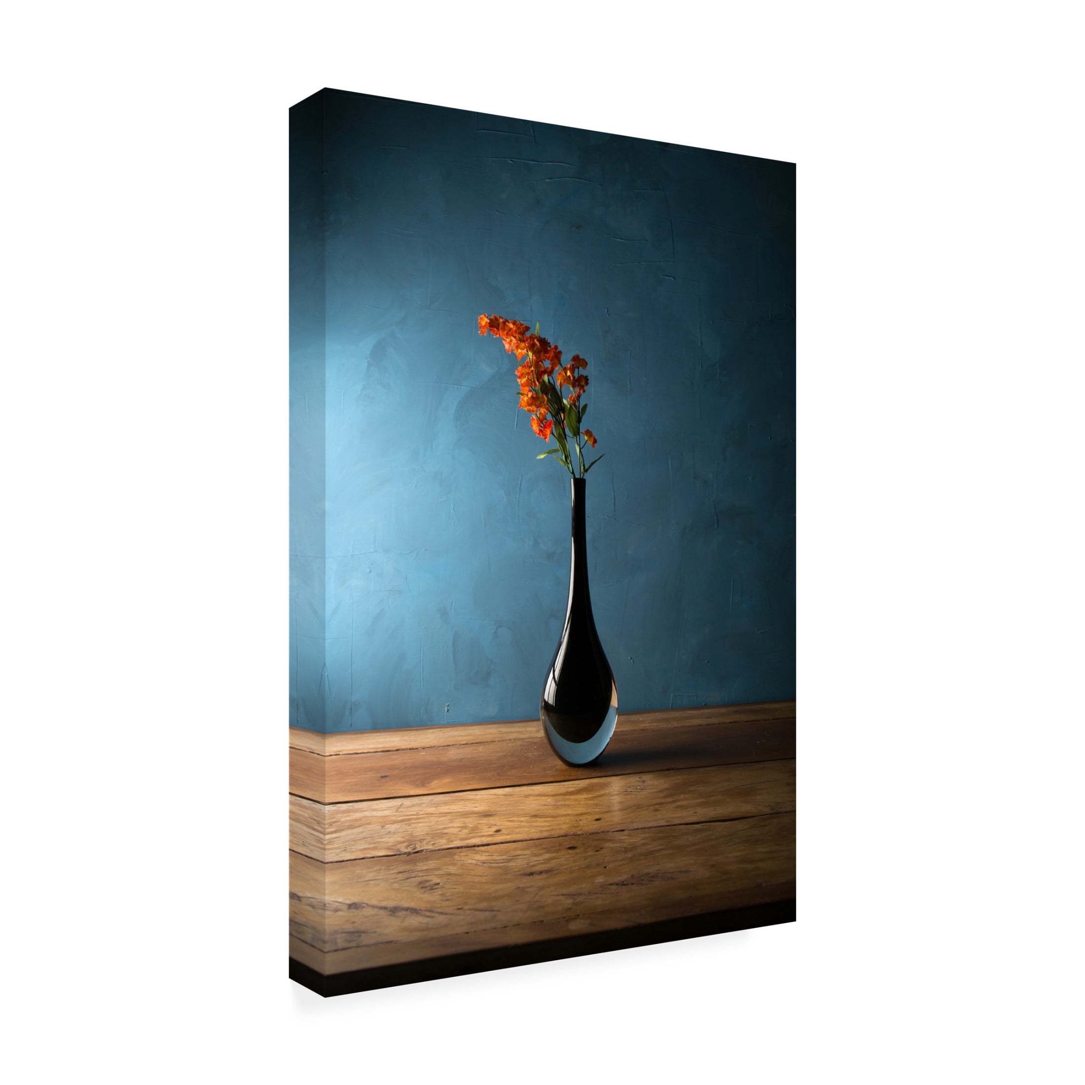 Canvas Wall Art - Luiz Laercio 'The Blue' Wall Art for Living Room, Bedroom, or Office D?cor by Trademark Fine Art - 22 x 32 Inches