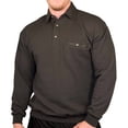 thumbnail image 4 of Palmland LD Sport Solid Textured Banded Bottom Big and Tall Long Sleeve Shirt, 4 of 8