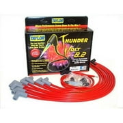 Taylor Cable 86230 ThunderVolt Spark Plug Wire Set - 8.2 mm - Red - 90 Degree Plug Boots - HEI Style Terminal - Under Header Fits select: 1967-1973 CHEVROLET CAMARO, 1969-1986 CHEVROLET C10
