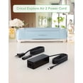 thumbnail image 3 of Power Cord for Cricut Explore air 2/Expression 2/Maker/Explore One/Create/Cake/Mini/Original Replacement for Cricut Maker KSAH1800250T1M2 Cutting 18V Charger Power Supply (Black), 3 of 7