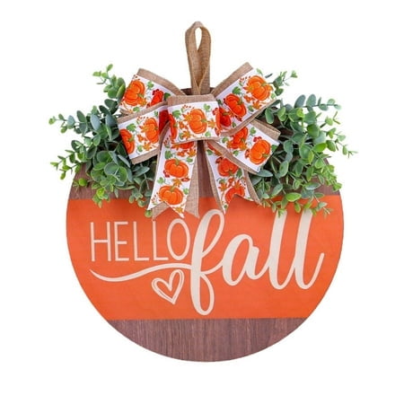 Welcome Fall Door Sign Pumpkin Sign For Front Door Fall Wreath Door Wood Sign Truck Pumpkin Signs For Door Porch Farmhouse Wall Pediments Thanksgiving Fall Decorations For Home Tear Drop Ornament