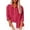 Hot Pink#1, variant on Fesfesfes Womens Loose Casual T-Shirt Adjustable Roll-Up Sleeves V-Neck Solid Color Tops with Buttons Relaxed Daily Work Tunic Blouses(White#2,XL)