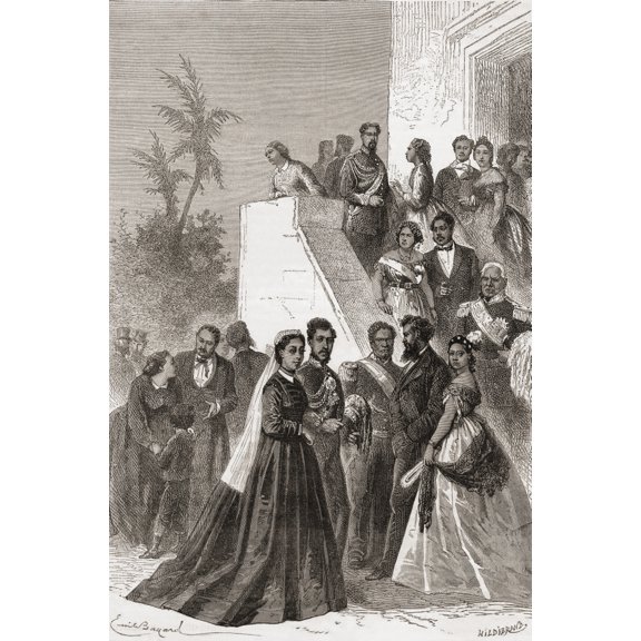 Kamehameha V 1830 Canvas Art - Ken Welsh Design Pics (22 x 36)