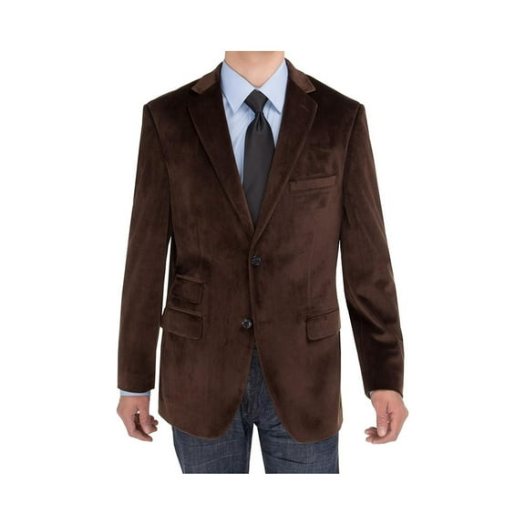 Mens Brown Modern Fit Blazer Salvatore Exte Two Button