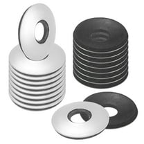 30-Pack EPDM Bonded Sealing Rubber Washers, 304 Stainless Steel 3/8" x 1"OD Neoprene Rubber Washers Gasket for Bolts/Screws/Machinery/Ships/Roof