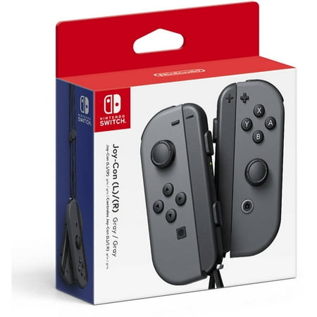 Nintendo Switch Joy-Con Pair (L/R), Gray, (Best Accessories For Nintendo Switch)