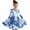 Blue, variant on Odeerbi Kids Girls Fall Long Sleeve Tie-dye Dress Party Swing A Line Dress Casual Strechy Crewneck Flowy Dress Twirly School Recital Dress Light Blue