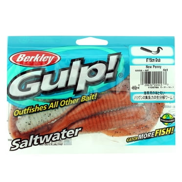 Berkley Gulp! Saltwater Grub Soft Bait, New penny