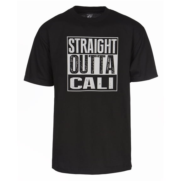 Mens Straight Outta Cali T-Shirt - California West Coast , Black 2X