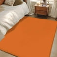 thumbnail image 5 of Orange Large Area Rugs for Bedroom Living Room, Soft Non Slip Carpet Bedside Rug, Pure Orange Rectangular Floor Cover Kitchen Accent Rug 2.7'x5' for Dining Room/Office, 5 of 9
