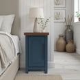thumbnail image 2 of Bridgevine Nantucket Chairside Accent End Table with Storage, Blue Denim and Whiskey, 2 of 11
