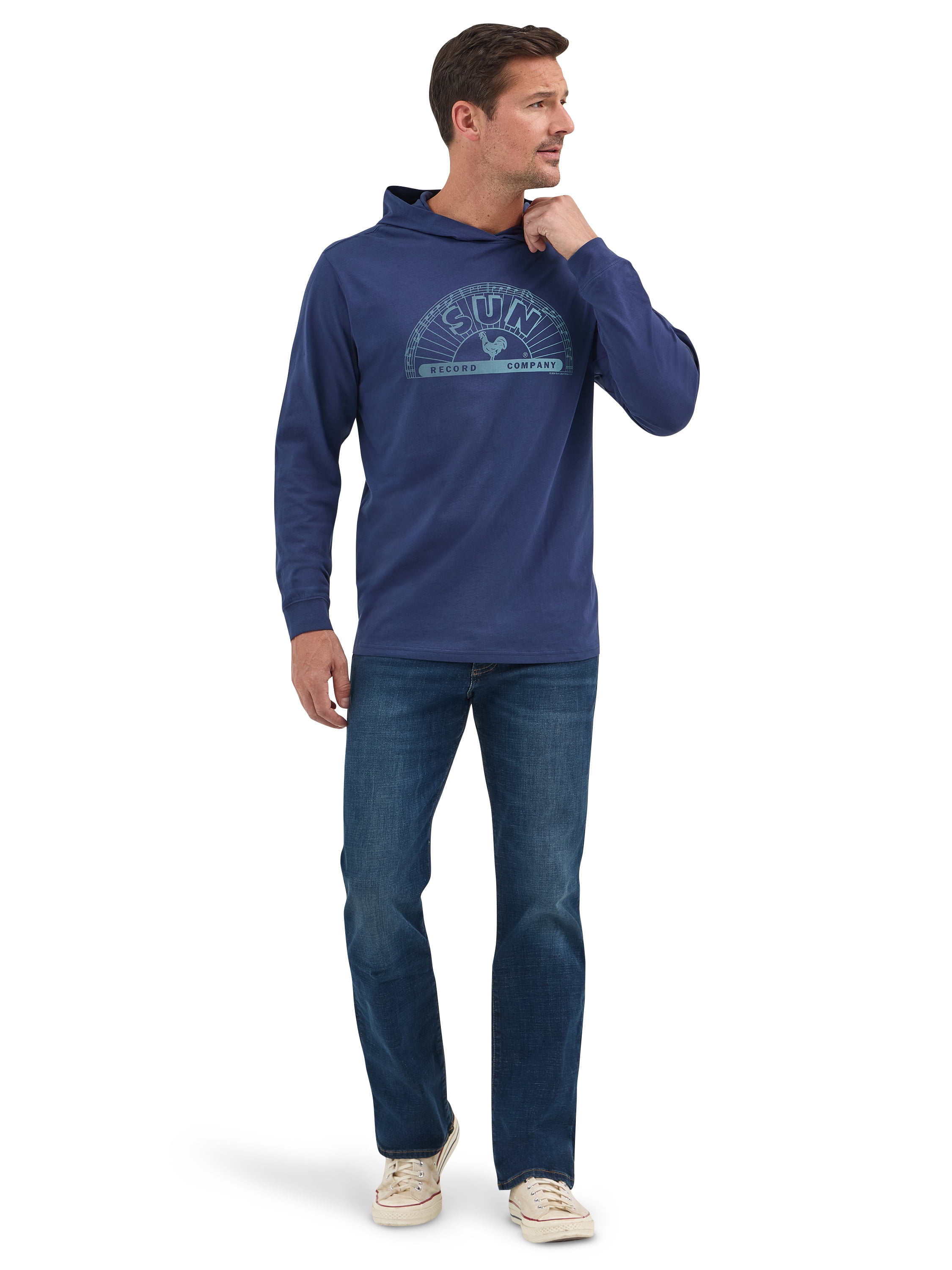 Lee® Men's Hooded Long Sleeve Sun Record Company Graphic Tee