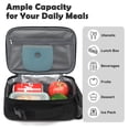 thumbnail image 6 of GYEUKHAM Insulated Kids Lunch Box, Mini Cooler Tote for Girls & Boys, Soft Thermal Meal Bag for Back to School,BlackWithLetter, 6 of 8