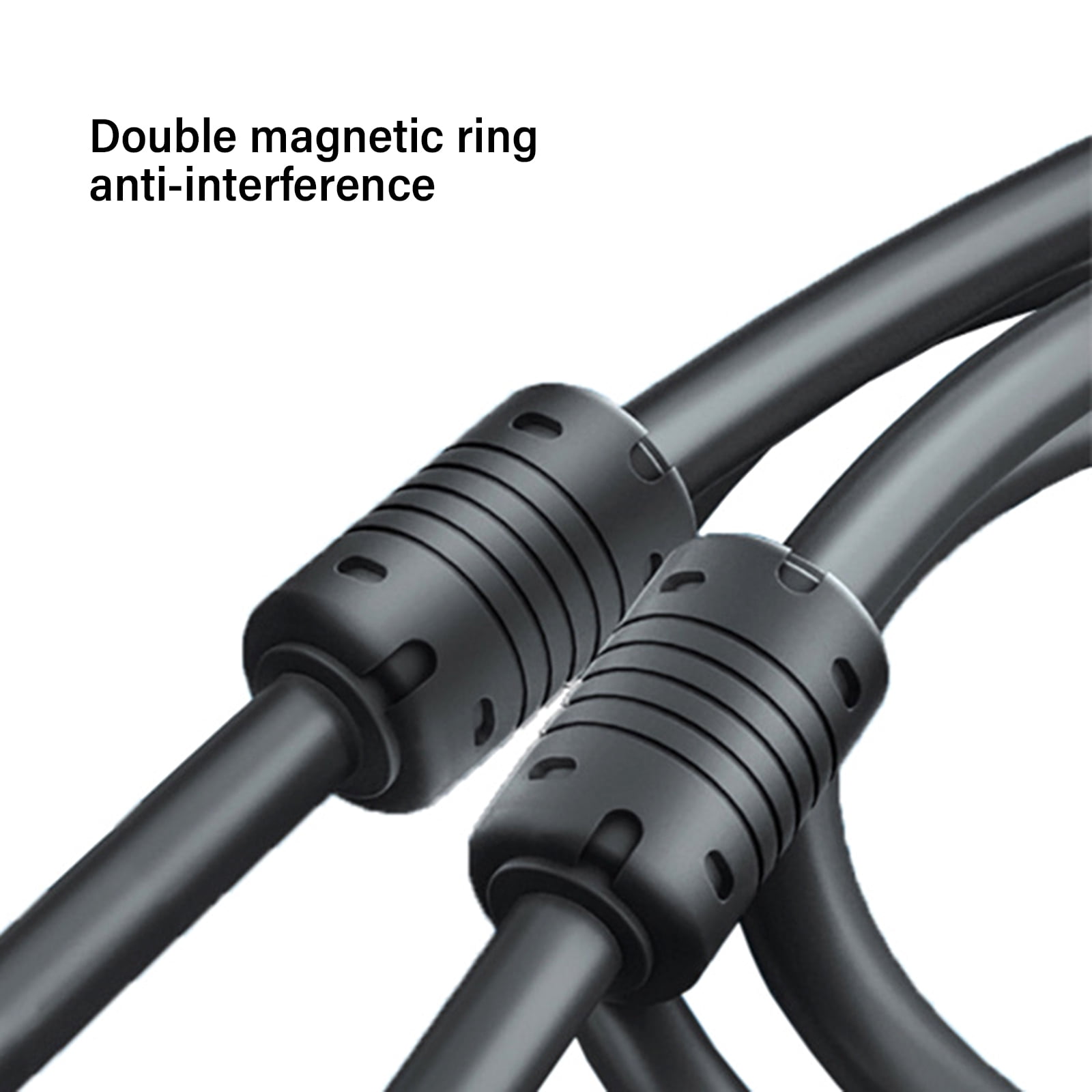MultiLength VGA Extension Cable 1080P Quality With 2Magnetic Rings For Seamlessly Video Experience From To Monitors