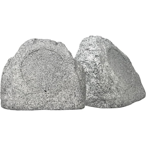TIC TFS0-WG 5.5" Outdoor Weather-Resistant Rock Speakers (Pair) - White Granite
