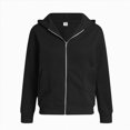 thumbnail image 7 of Staki Girls Lightweight Zip-Up Hoodie for Kids Soft Casual Hooded Sweatshirt 4-15Y(Black,6-7 Years), 7 of 7