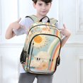 thumbnail image 6 of FORMRS School Backpack 17" Student Travel Bag with Laptop Compartment, Beige Rainbow Clouds, 6 of 7