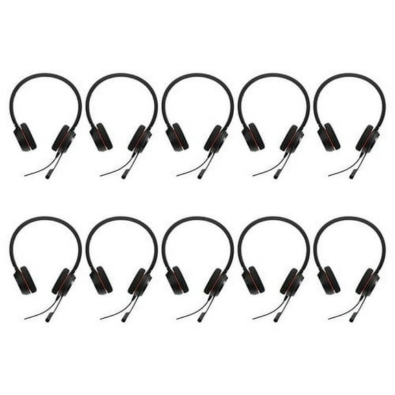 Jabra Evolve 20 Stereo Microsoft Optimized TAA Stereo Corded Headset  (10-Pack)