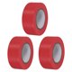 thumbnail image 1 of Cinta de Señalización Uxcell 1.2"x148' 3Pcs No Adhesiva Cinta de Marcado Neón Roja, 1 of 5