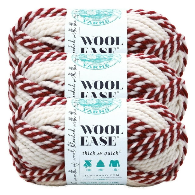 Fil Wool-Ease Thick & Quick Fil #6 Super Bulky/Chunky 170g / 97m 3-Paquet
