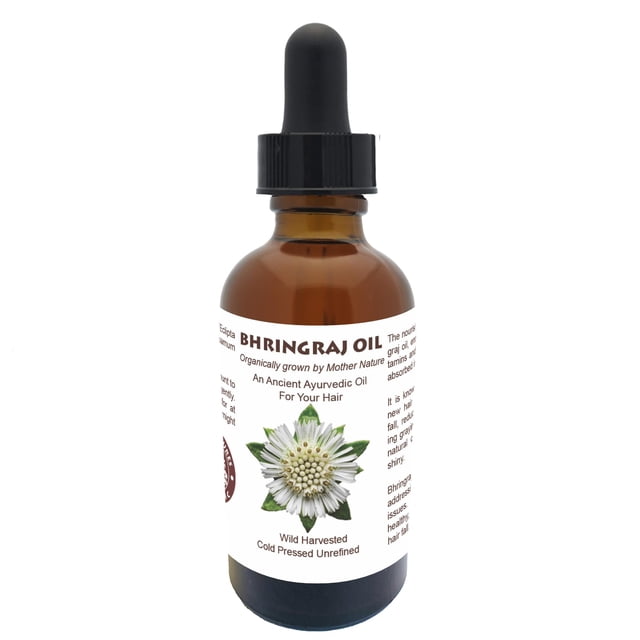 Best Nature's Bhringraj Oil - Aceite puro indio Eclipta Alba para el crecimiento del cabello, caspa y encanecimiento temprano - Limpiador natural del cuero cabelludo - Hola cabello brillante y luminos
