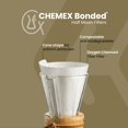 thumbnail image 2 of Chemex Filtre Lié - Demi-Lune - 100 Unités - Lot de 2 - Emballage Exclusif, 2 of 8
