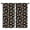Dinosaur and Rocket, variant on Dinosaur and Rocket Black Pattern Insulated Teens Curtains Set Of 2, Bedroom Essentials, Toddler Room Decor 42"x54"