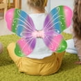 thumbnail image 2 of Butterfly Enfant Costume Butterfly pour Bal Masqué Fête Carnavals Coloré Rose, 2 of 10