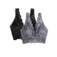 thumbnail image 2 of Smart & Sexy Women’s Signature Lace Deep V Bralette, 2-Pack, Style-SA1372, 2 of 3