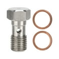 thumbnail image 2 of Banjo Bolt, Resistencia a la Corrosión de 25 mm de Largo 7/16inx20 Adaptador de Banjo Fray Fracho Con Lavadoras de 2 piezas para Automóvil, 2 of 7