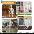 thumbnail image 6 of 2.4m/7.8ft Giant Posable Skeleton, Life-Size Halloween Decoration with Movable Joints Realistic Plastic Human Skeleton for Indoor/Outdoor Haunted House & Yard Displays (7.8FT), 6 of 10