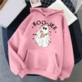 thumbnail image 3 of Boo Jee Halloween Hoodies for Women 2025 Boojee Ghost Graphic Halloween Sweatshirt Hoodie Pullover Tops, 3 of 4