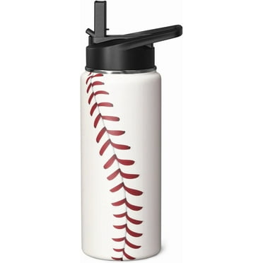 O2COOL Mist 'N Sip Misting Water Bottle 2-in-1 Function | No Leak Pull Top Spout | 20 Oz Reusable Sports Water Bottle (Baseball) | Buy Now With Express International Delivery