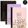 thumbnail image 2 of Pukka Pad, Composition Notebooks , 3 Pack of Journals Featuring 140 Pages of College Ruled 80GSM Paper with Sturdy Cover Stock , 9.75 x 7.5in , Rochelle & Jess, 2 of 4