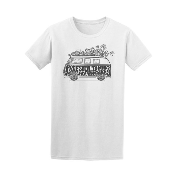 Hippie Style Love And Music Tee Men's -Image by Shutterstock