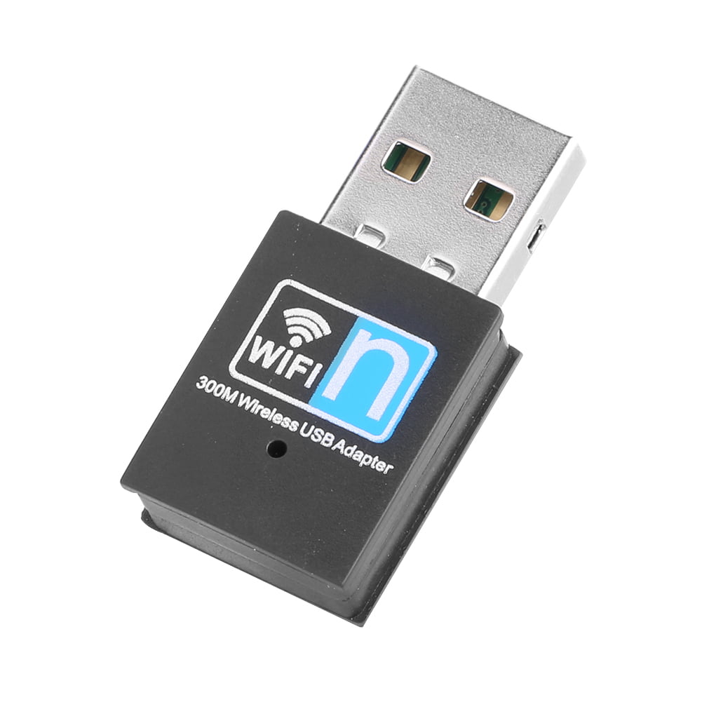 300Mbps USB Wireless WiFi Network Receiver Card Adapter For Desktop PC Laptop 