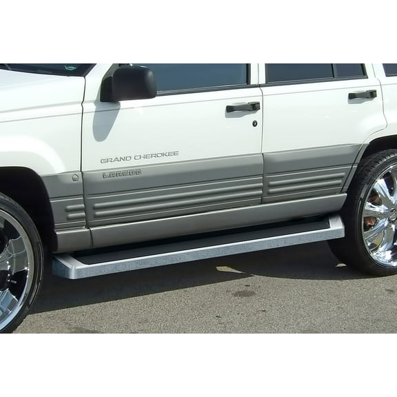 1994-1998 Jeep Grand Cherokee Laredo Only Polish Finish 6 Inch iRunning Board Door to Door Side Bar Side Step Running Board