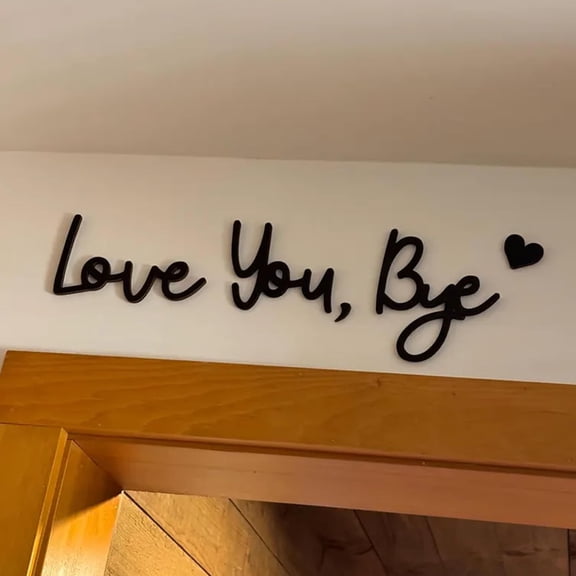 2026 Love You Bye Sign Above Door: Rustic Wood Over Door Home Decor Boho wall decor For Wall Art living Room Bedroom – Gifts for Lover & Family