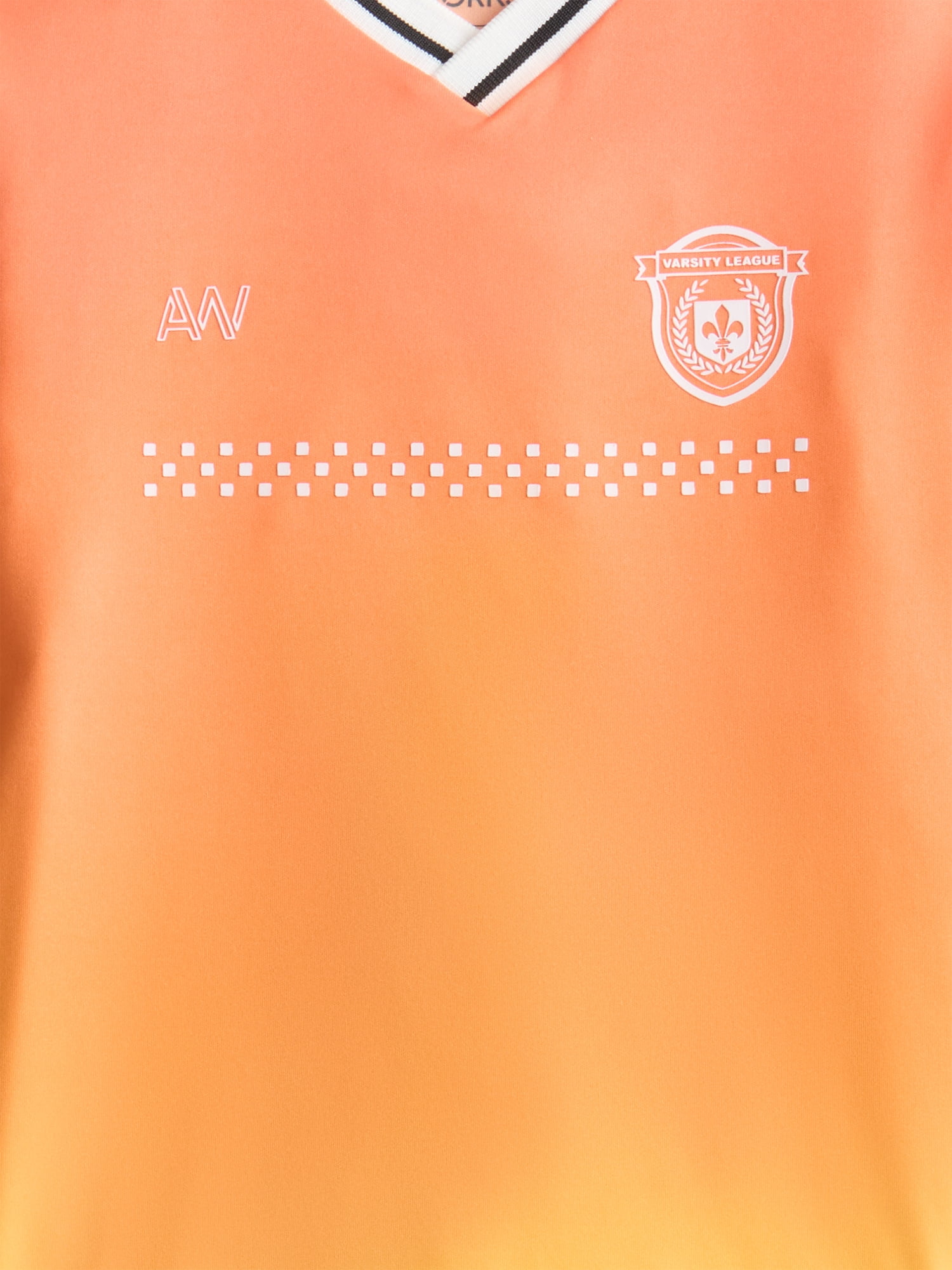 Athletic Works Boys Soccer Jersey Top with Short Sleeves, Sizes 4-18