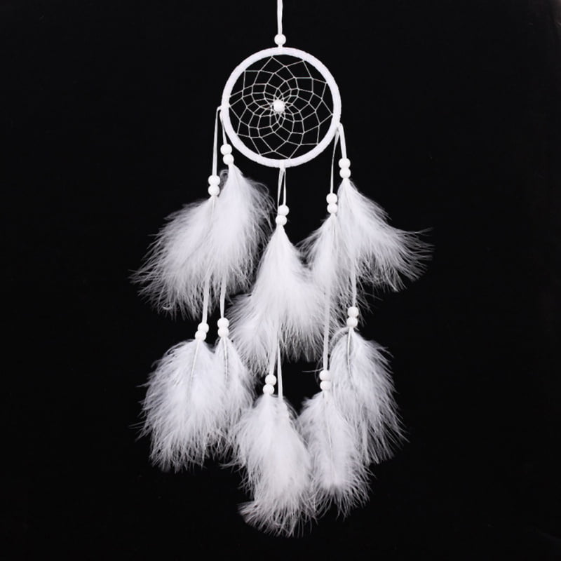 Handmade Dream Catcher With Feathers Car Wall Hanging Decoration Ornament Gift 