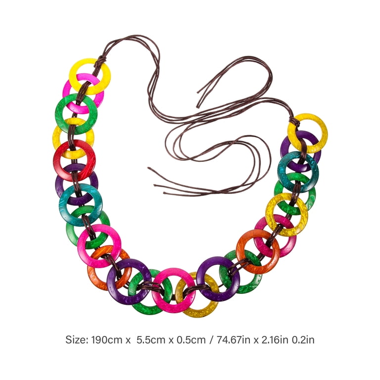 HONMEET Multi-Colored Rope Wrap Tie Belt Set for Women  display picture 2