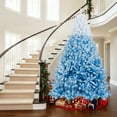 thumbnail image 2 of Gymax 8  FT Artificial Christmas Tree Hinged Snow Flocked Xmas Tree w/ 1774 Lush Branch Tips, 2 of 10