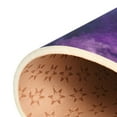 thumbnail image 6 of 36x24in Area Rug Machine Washable Floor Mats Skid-Resistant Backing Carpet for Home Kitchen Bedroom Purple and Black Tie-dye Texture, 6 of 7
