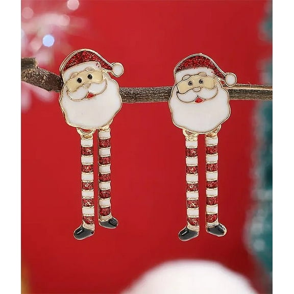 Christmas Santa Dangle Earrings