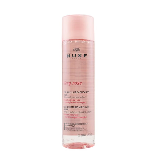 Agua micelar Nuxe Very Rose, calmante 3 en 1, 200 ml