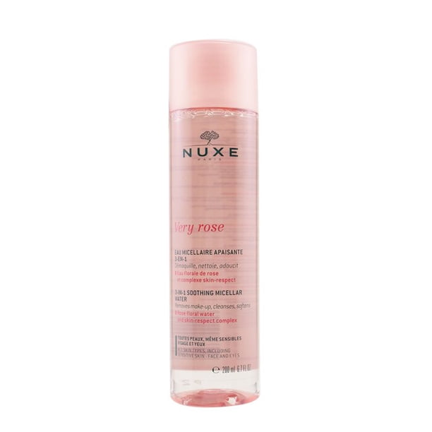 Agua micelar Nuxe Very Rose, calmante 3 en 1, 200 ml