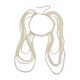 thumbnail image 1 of Cadena de cuerpo para hombro, arnés de cadena para hombro para mujer, collar de hombro en capas Blanco, 1 of 9