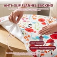 thumbnail image 3 of Round Picnic Tablecloth Wipeable Flannel Backed PVC Tablecloth for 36" - 44" Table Waterproof Elastic Fitted Table Cover for Camping Indoor Outdoor, 3 of 7